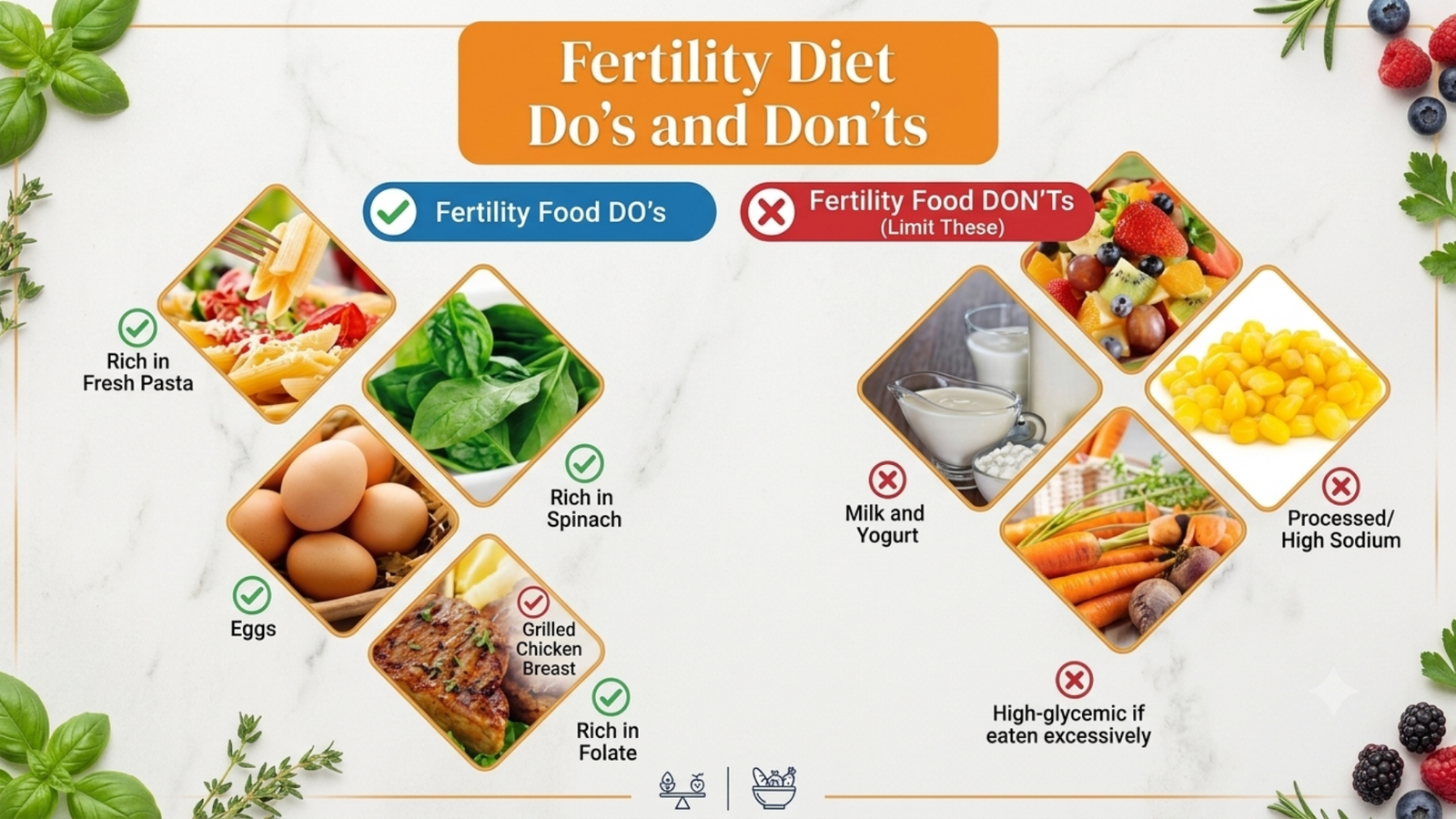 Diets for In Vitro Fertilization (IVF)